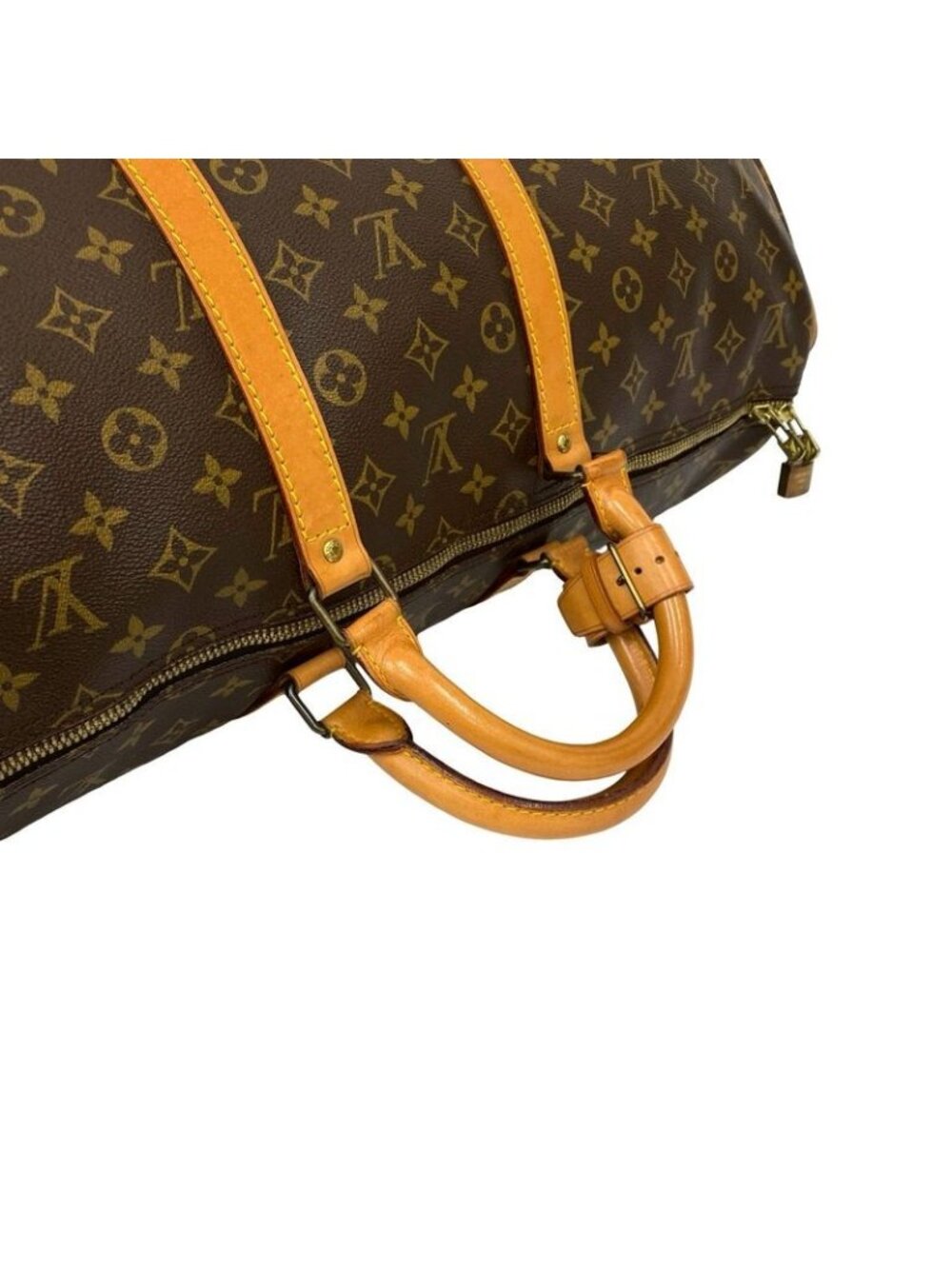 Louis Vuitton Vintage Speedy 55 Leather Boston Bag Brown - Picture 4 of 9